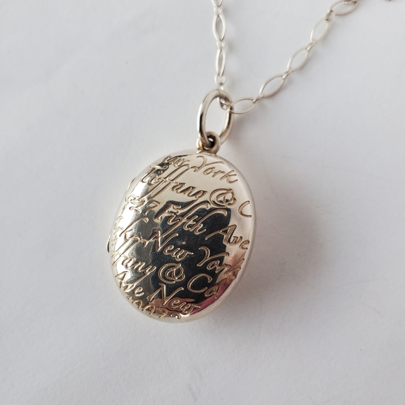 Tiffany & Co. Jewelry - Tiffany & co. Notes locket and chain
